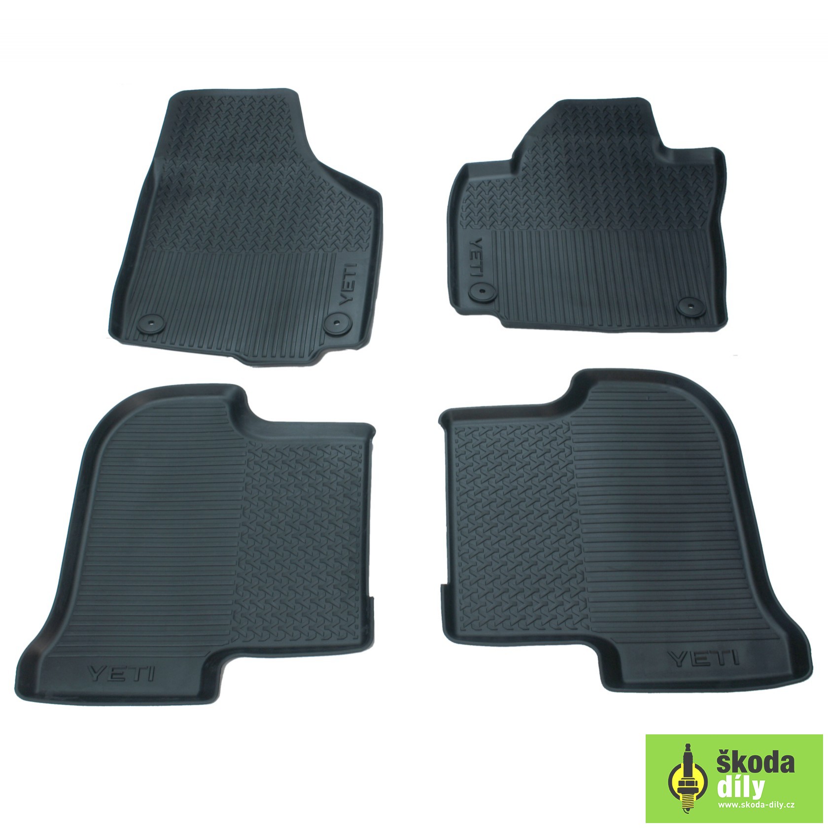 Rubber Rugs with 5L1061550A Raised Škoda Edges