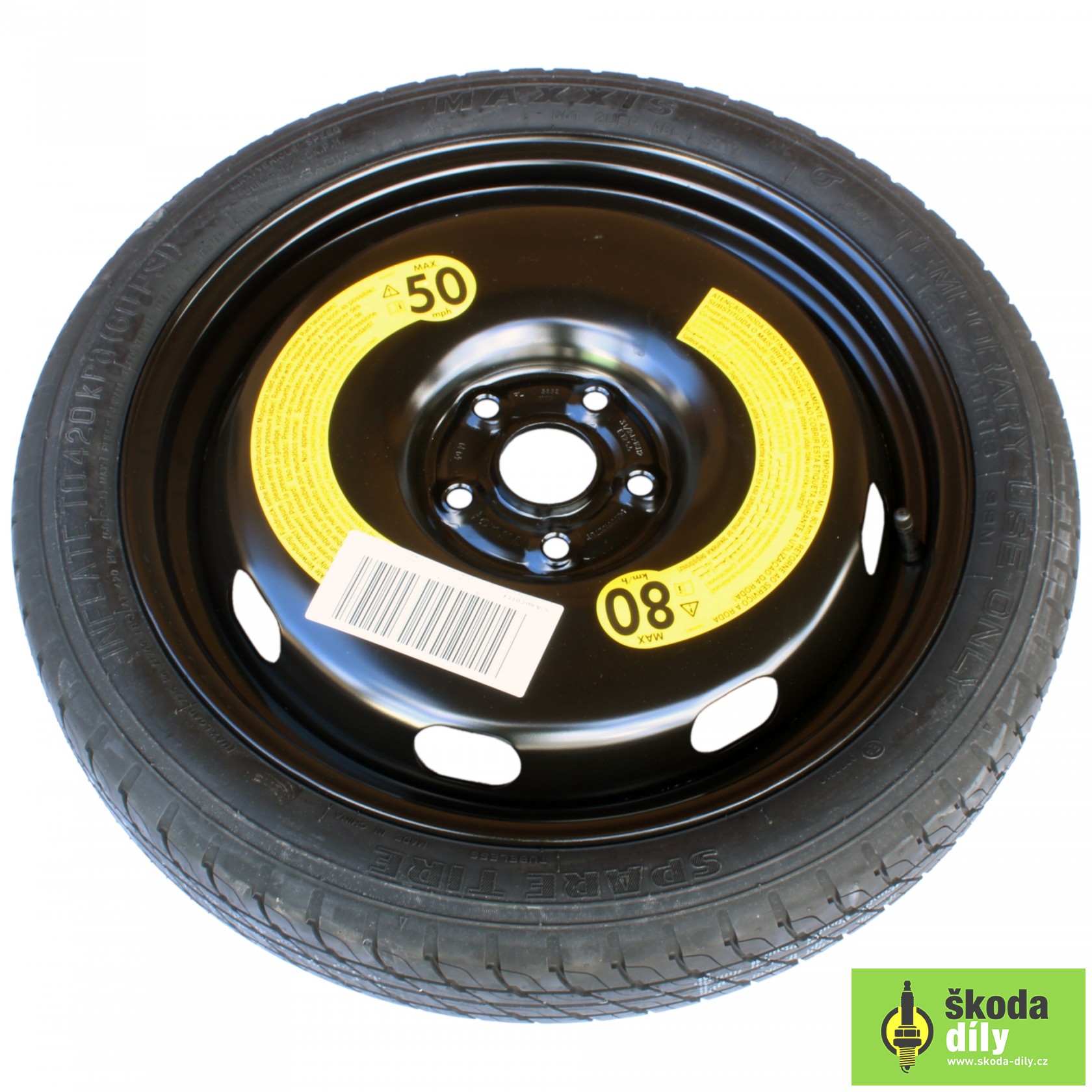 skoda karoq spare wheel